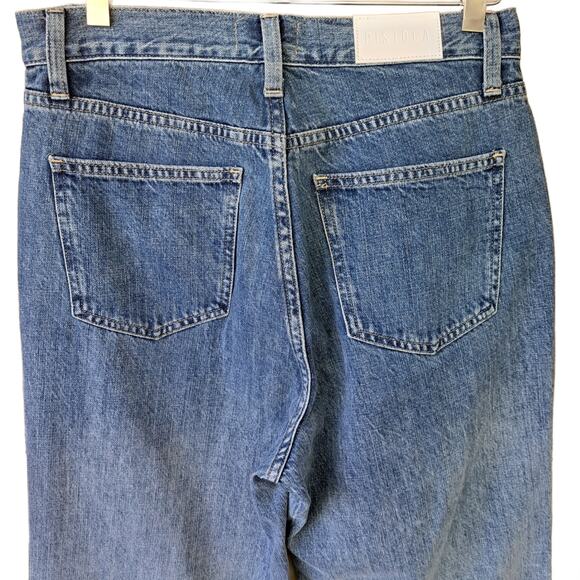 PISTOLA Bobbie Crossover Waist Jeans Wide Leg Jeans Size 26 Indigo Ombré Fade - Picture 11 of 12